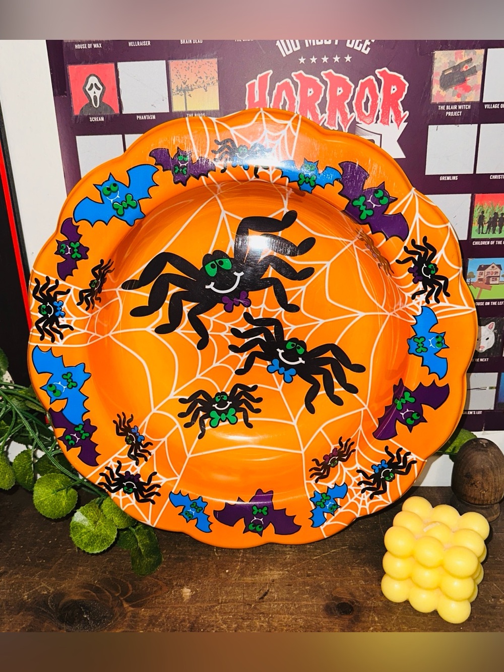 Halloween Vintage 90’s Y2K Plastic Spider Candy Bowl